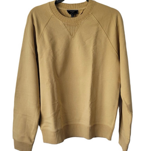 NEW RIVAY NYC Raine French Terry Men's Crewneck Sweatshirt in Camel Size M